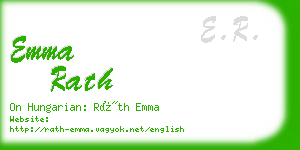 emma rath business card